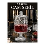 Ucuzuna Bak Cam Ayaklı Musluklu Meşrubat Sebili Şerbetlik 5 Lt