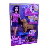 UDATOYS Barbie Bebek ve Doğum Yapan Köpeği Doğuran Köpek