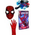 UDATOYS Örümcek Adam Spider Man Ok Atan Ağ Fırlatacı Eldiven Maske Seti - 08 Kırmızı