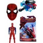UDATOYS Örümcek Adam Spider Man Vantuz Ağ Ok Atıcı Fırlatıcı + Maske ve 17CM Işıklı Figür Seti