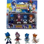 UDATOYS Sonic Tails Metal Sonik Amy Rose Oyuncak Karakter Seti 4lü
