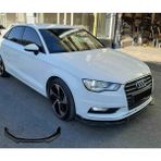 Udı A3 Ön Tampon Eki Body Kit Karlık Lip 3 Parça Siyah