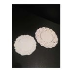 Uemolras Çay ve Kupa Bardak Altlıkları 9 cm - 12 cm Dantel Kağıt Bardak Tabak İçi Altlık 100 Adet