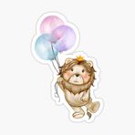Ufak Bebek Aslan Araba Oto Sticker Etiket Renkli E1