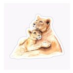 Ufak Bebek Aslan Araba Oto Sticker Etiket Renkli W5