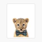 Ufak Bebek Aslan Araba Oto Sticker Etiket Renkli W6