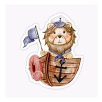 Ufak Bebek Aslan Araba Oto Sticker Etiket Renkli W9