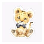 Ufak Bebek Aslan Araba Oto Sticker Etiket Renkli Z1