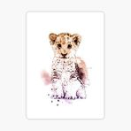 Ufak Bebek Aslan Araba Oto Sticker Etiket Renkli Z2