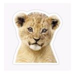Ufak Bebek Aslan Araba Oto Sticker Etiket Renkli Z5