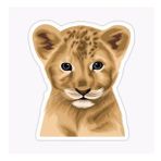 Ufak Bebek Aslan Araba Oto Sticker Etiket Renkli Z9