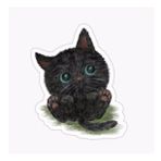 Ufak Bebek Kedi Araba Oto Sticker Etiket Renkli C5