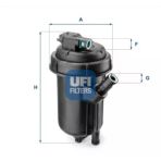 Ufı 55.125.00 Mazot Filtresi Albea Doblo 05- Punto Ducato Boxer Astra H Corsa C Combo Antara Komple