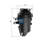 Ufı 55.147.00 Mazot Filtresi Albea Doblo 05- Punto Ducato / Boxer / Jumper / Astra H Corsa C Combo A
