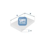 Ufi Depomix Polen Filtresi C2 03 C3 02 C4 04 P307 00 P308 07 1.4-1.4 16V-1.6 16V-1.6HDI-2.0HDI - Çok Renkli