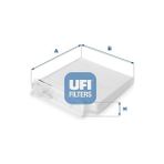 Ufi Depomix Polen Filtresi Clio Iii-Modus-Twng-Micra Iii-Note-Sandero-Duster 1.2 16V-1.4-16V-1.6-1.6 16V-1.5DCI - Çok Renkli