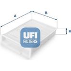 Ufi Depomix Polen Filtresi Peugeot P107 05- Citroen C1 05- Toyota Aygo 05-