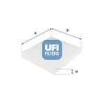 Ufi Depomix Polen Filtresi Polo 07 Corodoba-Ibiza Iv 02-09 Ibiza V 09 1.2-1.4-1.4 16V-1.4TDI-1.8T-1.9TDI - Çok Renkli