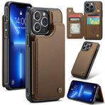 UFinetech iPhone 13 Pro Max için Kılıf, Lüks Deri Cüzdan Destek Stantlı Kart Tutucu Kamera Ekran Koruması, iPhone 13 Pro Max için İnce Darbeye Dayanıklı Sert Kapak, Çizilmez Tampon, Erkekler Kadınlar