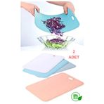 UFİX 2'li Flexy Esnek Kesme Tahtası Kesme Matı Bükülebilir Mat Kesim Tahtası Matı Esnek Mat 33x21 cm