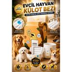 UFİX MEDIUM Köpek ve Kedi Külot Bez Tuvalet Bezi – 10'lu Ultra Emici ve Sızdırmaz Regl Külot Bezi