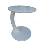 Ufo C 12624 St Sehpa Mdf Parlak Beyaz Altı Tekerlek Kanepede Oturarak Çalışma El Yapım
