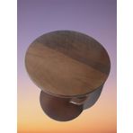 Ufo C St Sehpa Mdf Parlak Ceviz Lake Boya Tekerlekli Kanepede Oturu Calisma Imkan