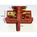 UFO Mikatronik soba çevirmeli Şalter 2+2 on/off Polyemit