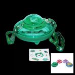 Ufo Modeli Renkli Mika Kristal Suluk Matara Pipetli - Taşıma Askılı 550Ml ( Herhangi Bir Renk Gönderilir) (Timya/Go1395) 204564