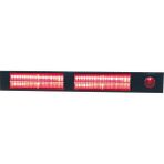 Ufomax Gold Halojen Dış Mekan Inox Uk (Uzaktan Kumandalı) 2 Kademeli 2000W(2x1000) Elektrikli Isıtıcı - Siyah
