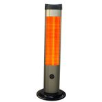 UFOMAX Kule Tipi Tmr (TERMOSTATLI) 2500w Carbon Elektrikli Isıtıcı Füme