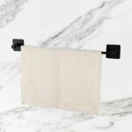 UG Home Siyah Kare Yapışkanlı Uzun Havluluk