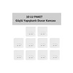 UG Home Yedek 10 Adet Sticker Yapışkan Banyo Duş Rafı Kancası Köşe Rafı