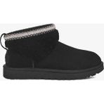 Ugg Classic Ultra Mini Maxi Curly Kadın Siyah Bot.blk