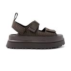 Ugg Goldenglow Embossed 1175311-DNSS Kadın Sandalet Koyu Kahve