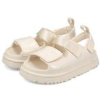UGG Goldenglow Glossy Sparkles Çocuk Sandaleti, Krem, 31 Beden