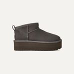 UGG Kadın Bot 1135092 UGG W CLASSIC ULTRA MINI PLATFORM CHARCOAL (ANTRASIT)