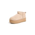 UGG Kadın Klasik Ultra Mini Platform Bot, Kum, 8