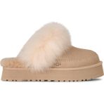 UGG Kadın Platform Taban Yumuşak Astarlı Süet Deri Üst Yüzeyli Bej Bot & Bootie 1173930-SANDCASTLE