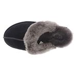 UGG Kadın Scuffette II Terlik, Siyah/Gri, 36 EU