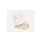 UGG Kadın Süet Topuk Dolgu Neopren Gövde Boğaz Kısmı Çorap Geçmeli Ekru Bot & Bootie 1158275-EKRU