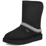 UGG Kadın W Classic Short Crescent Casual Bot Black (Siyah) 40