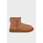 UGG W Classic Kadın Bot Mini Model Koyun Derisi ve Süet Malzeme ile Konforlu Kullanım - Kahverengi