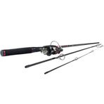 Ugly Stik GX2 Travel Spinning Olta Kamışı ve Makara Spinning Combo, Ugly Tech Konstrüksiyon, Şeffaf Uçlu Tasarım, 1,8 m 6 m 4 Parçalı Olta Kamışı, Güçlü ve Hassas