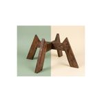 UĞRAŞ Dekoratif Ahşap Saksılık - Modern Dekoratif Bitki Saksı Altlığı 19CM ÇAP (3 Farklı Renk Seçeneği)