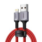 Ugreen 1 mt Kırmızı USB To Lightning İphone Örgülü Data ve Şarj Kablosu