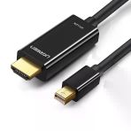 Ugreen 10455 Md101 4K Full Hd Ve 3D Görüntü Desteği Mini Displayport Erkek To Hdmı Erkek Dönüştürücü Kablo Siyah 3Metre