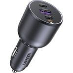 UGREEN 130W 3 Portlu Araç İçi Şarj Cihazı Çakmaklık Adaptörü, 35025 - . - Siyah