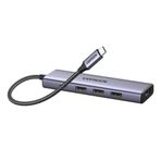 Ugreen 15596 5in1 USB-C 100W PD 4K HDMI Hub Gri Çoklayıcı Dağıtıcı