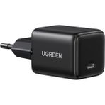 Ugreen 20W Gan Hızlı Şarj Cihazı Type-C Qc Pd 1Xusb-C, Siyah, 55553